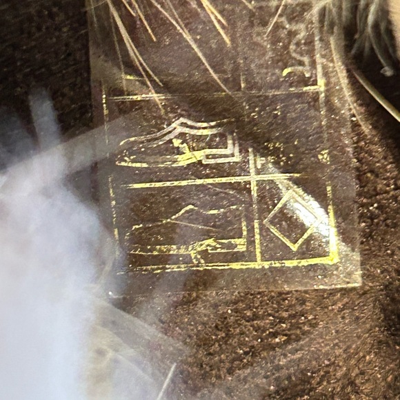 Women's Manas Marta Leather Wedge Boots with Rabbit Fur Trim - Picture 13 of 13